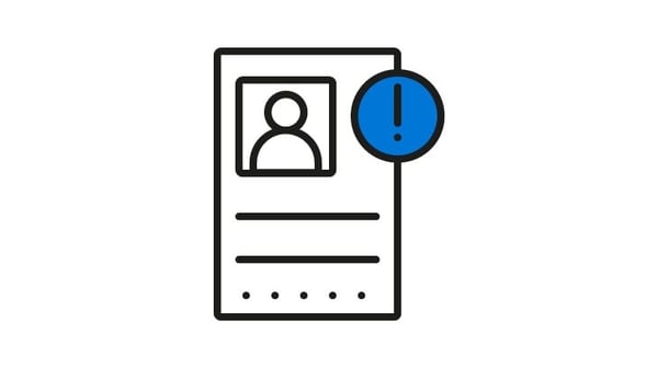 Document icon in blue