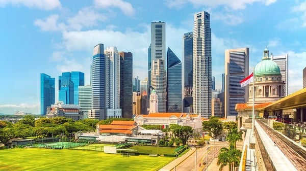 City landscape from a distance