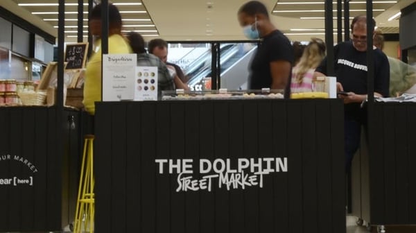 Food stall in a shopping centre