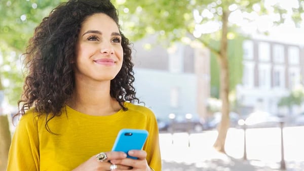 Woman smiling